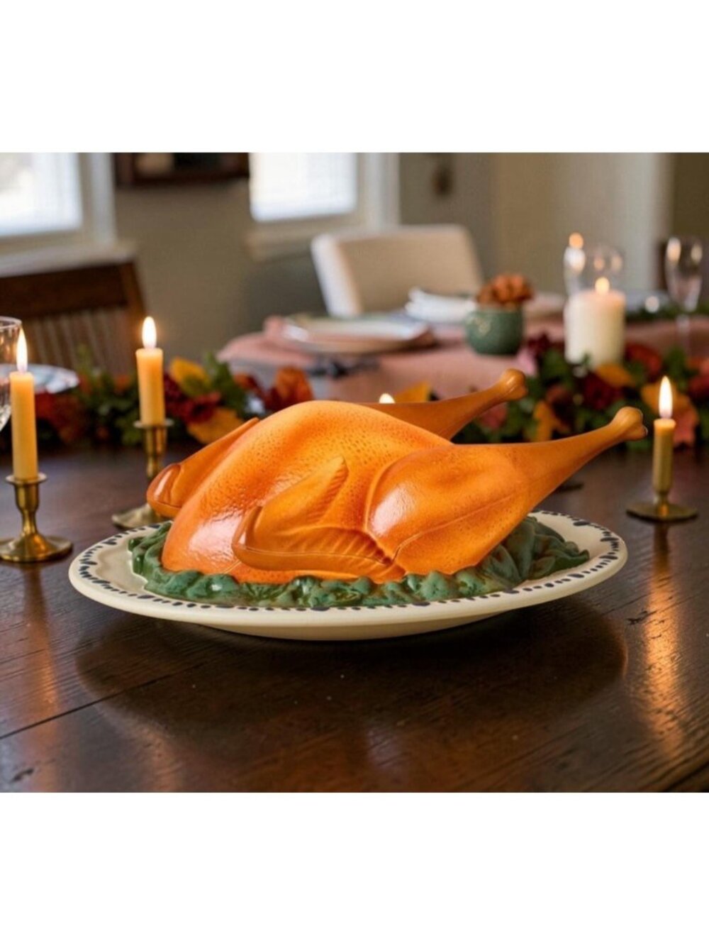 John Derian for Target Lighted 12" Cooked Turkey LED Blow Mold THANKSGIVING Fall